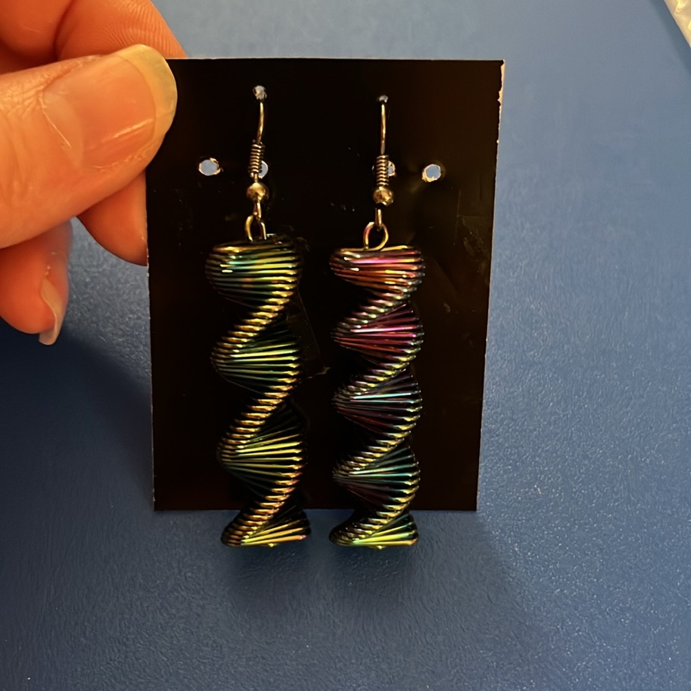 Colorful Spiral Earrings